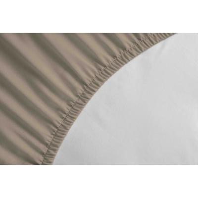 Drap Housse 100% coton beige 160x200x25 cm - Confort et élégance