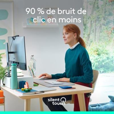Souris sans fil Logitech M650 Blanc - Design ergonomique