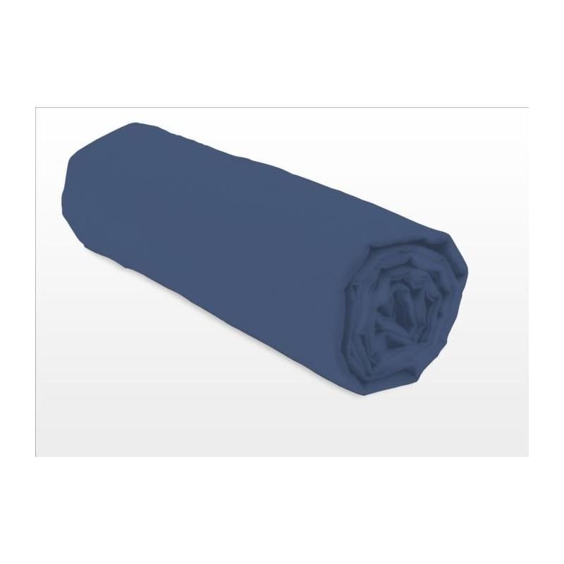 Drap housse LOVELY HOME 180x200 + 25cm Bleu
