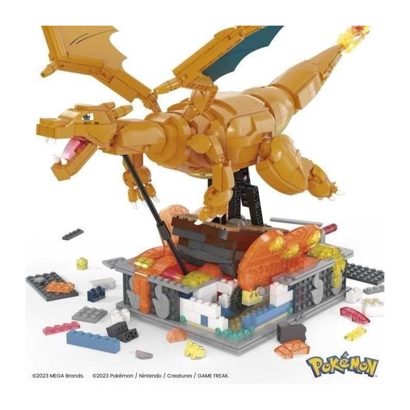Construisez le MEGA-Pokémon-Dracaufeu en Mouvement dès Maintenant!