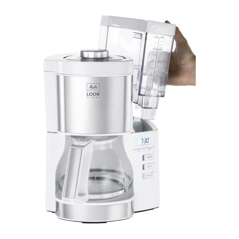 Cafetière filtre Melitta Look V Timer 1025-07 - 1,25L - 10 tasses