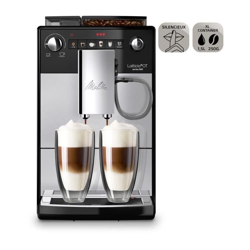 Machine à café automatique Melitta Latticia OT F300-101 Argent - Pratique et élégante