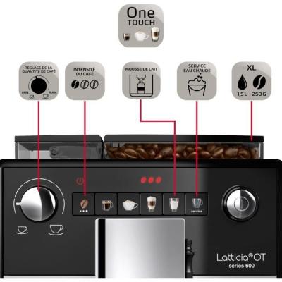 Machine à café automatique Melitta Latticia OT F300-101 Argent - Pratique et élégante