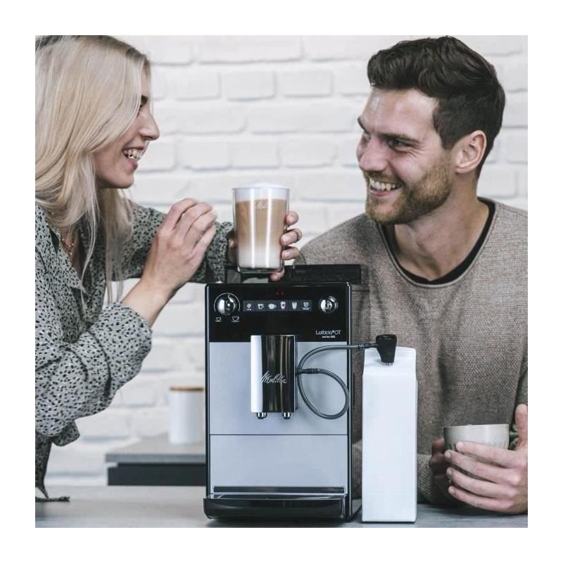 Machine à café automatique Melitta Latticia OT F300-101 Argent - Pratique et élégante