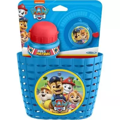 Ensemble ludique: Corbeille + Bidon + Sonnette - PAW PATROL - PAT PATROUILLE