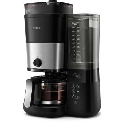 Cafetière filtre Philips HD7888/01 - 10 tasses - Broyeur intégré - Noir/Argent