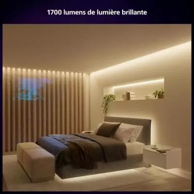 Kit de base ruban LED Philips Hue - Lightstrip 5m - Lumière blanche et couleur
