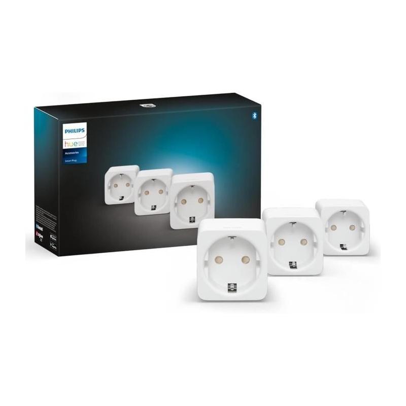 Lot de 3 prises connectées PHILIPS HUE Blanc - Prises intelligentes