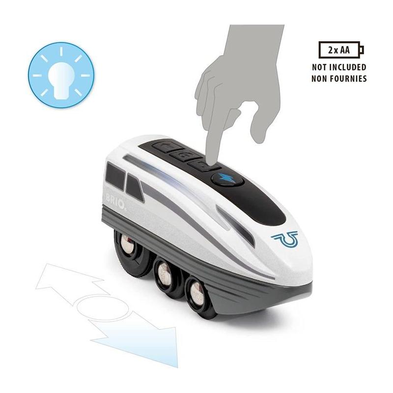 Train électrique Brio - Locomotive à piles super rapide (26x10x6 cm)