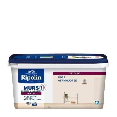 Peinture Velours Rose pour Murs, Boiseries et Radiateurs - RIPOLIN