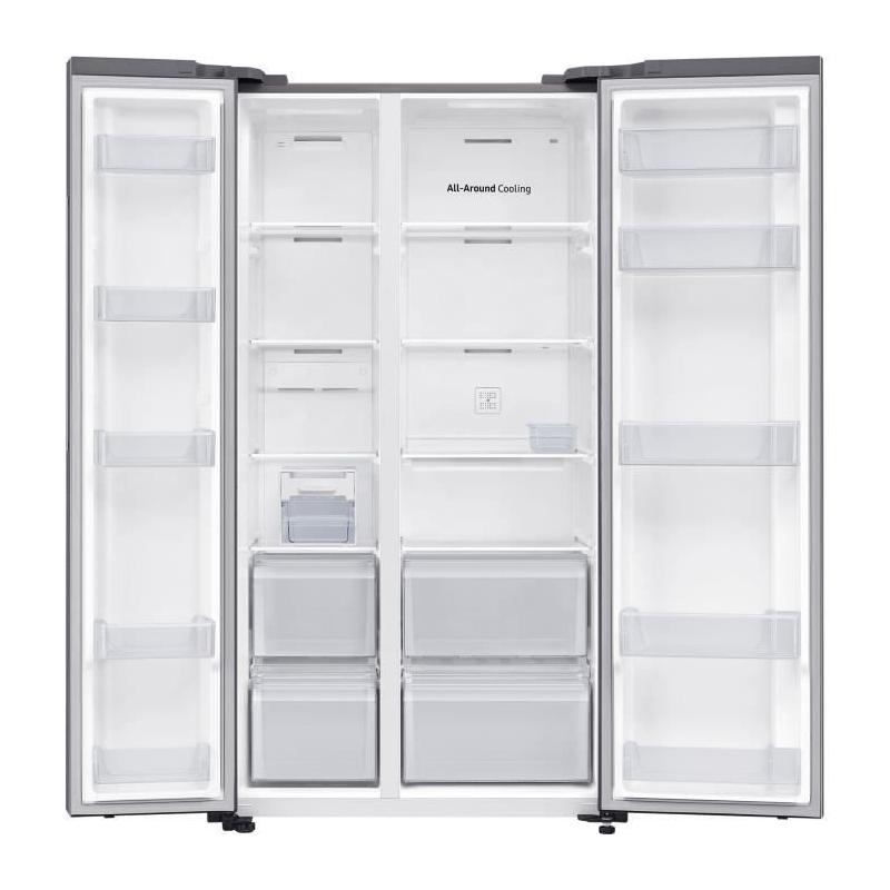 Réfrigérateur Américain Samsung 2 portes 650L Classe E - Argent Mat