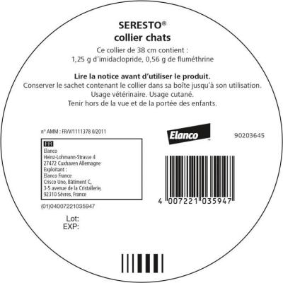 Colliers anti-puces et tiques Seresto: Lot de 2 - Format compact
