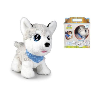 Peluche Chi Chi Love Husky interactif - 30cm - 12 commandes vocales