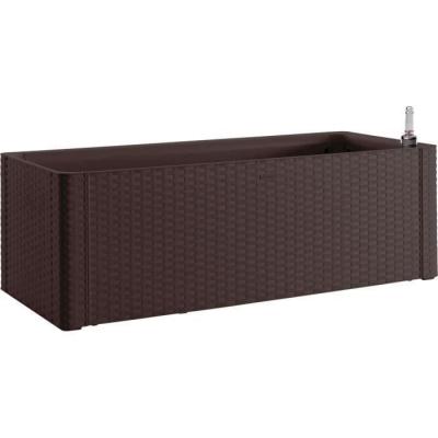 Bac à fleurs naturel Deluxe 100x43xH33cm - Moka