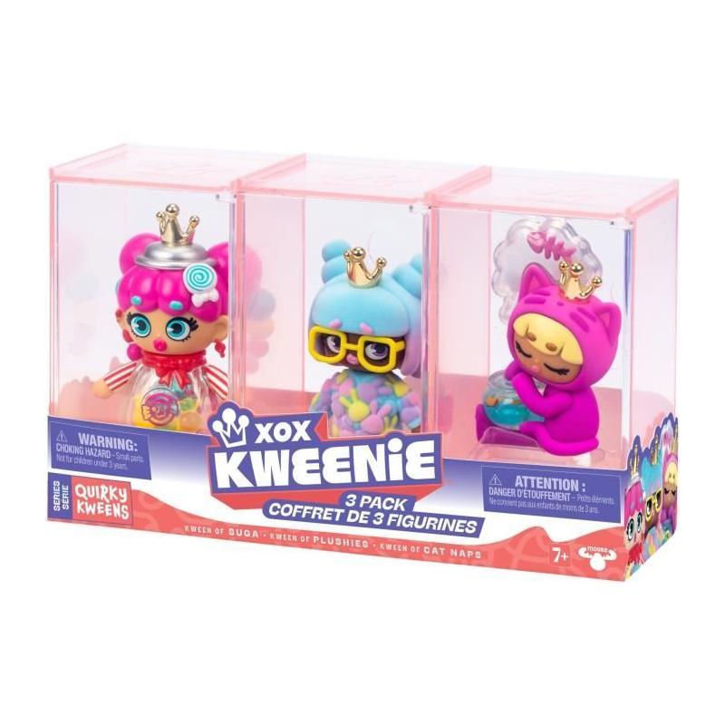 Pack de poupées XOX KWEENIE - Série Quirky - 3 poupées 13 cm