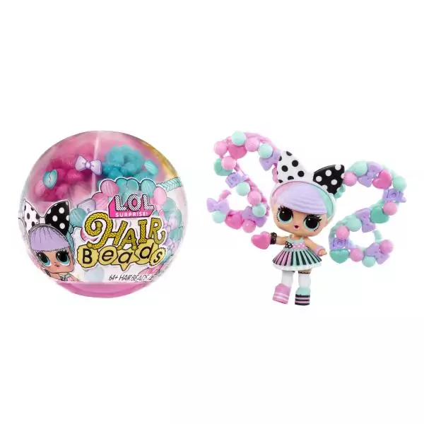 L.O.L. Surprise - Hair breads - Coiffures avec perles - Poupée de 7,5cm - Des 4ans