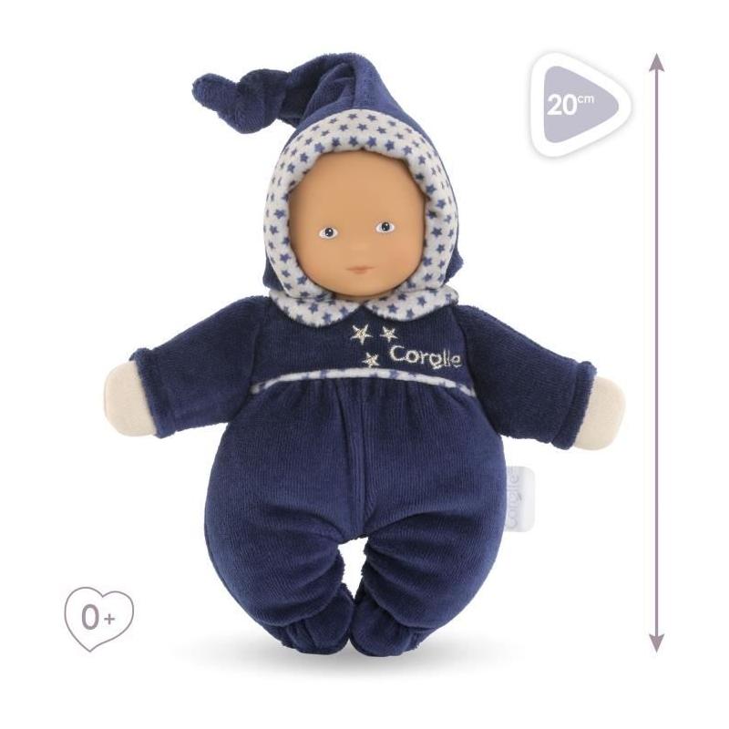 Mon Doudou Corolle Babidoux Marine Reves d'Etoiles - 20cm - Idéal dès la Naissance