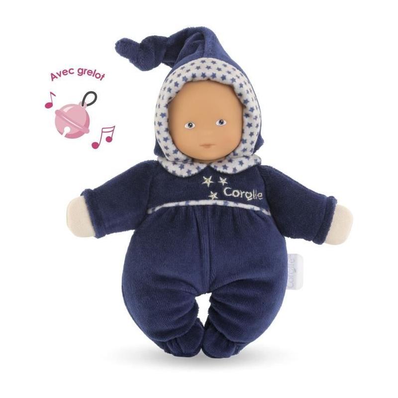 Mon Doudou Corolle Babidoux Marine Reves d'Etoiles - 20cm - Idéal dès la Naissance