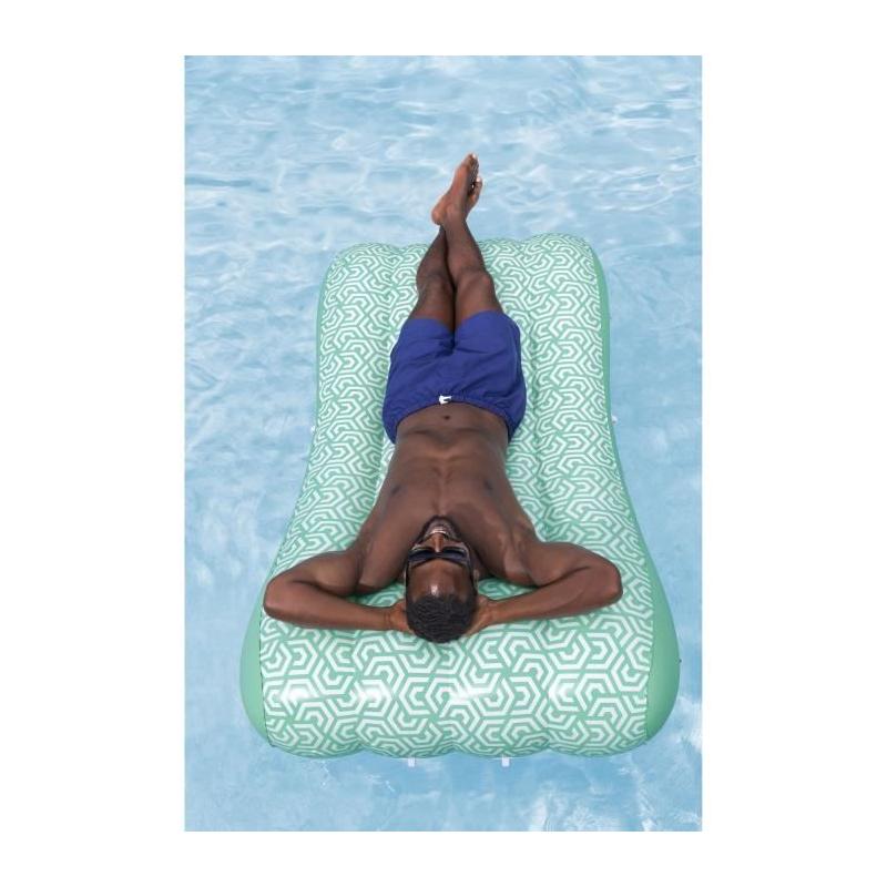 Matelas gonflable de piscine BESTWAY avec auvent - Confort et détente