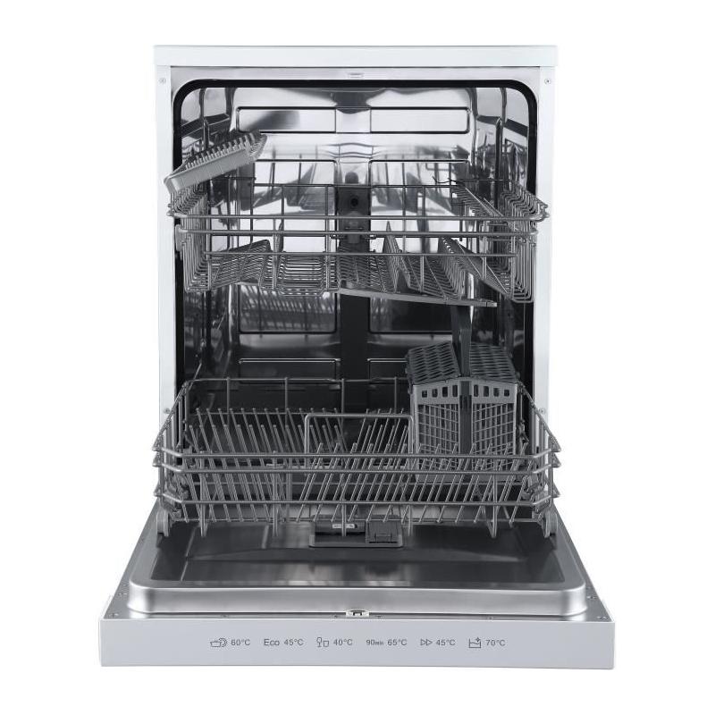 Lave-vaisselle pose libre BRANDT LVC337W - 13 couverts - Blanc