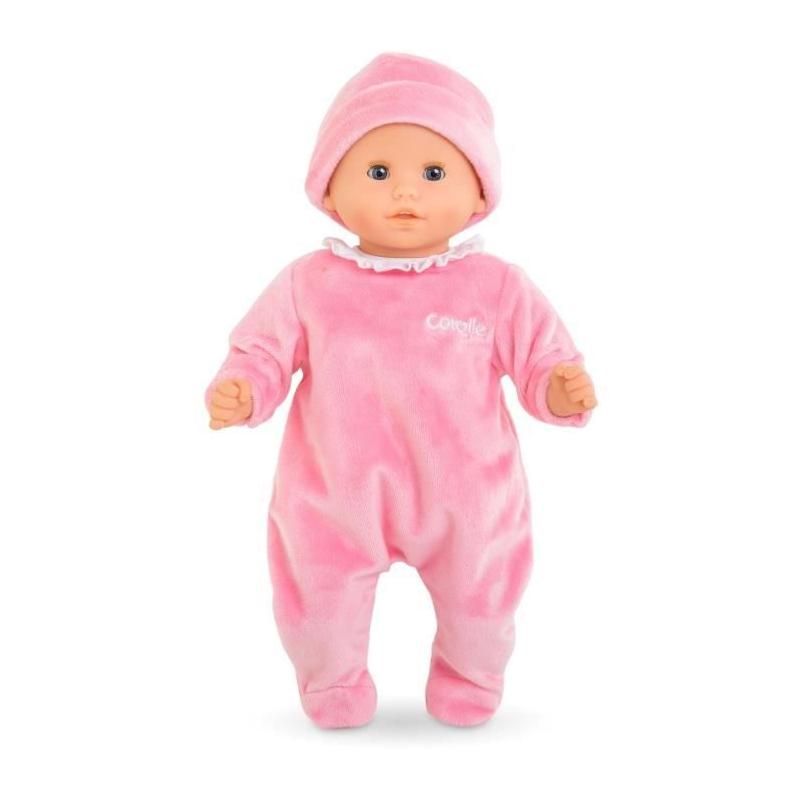 Pyjama Rose et Bonnet pour Poupon 30cm - COROLLE - 18 mois+