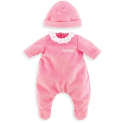 Pyjama Rose et Bonnet pour Poupon 36cm - COROLLE