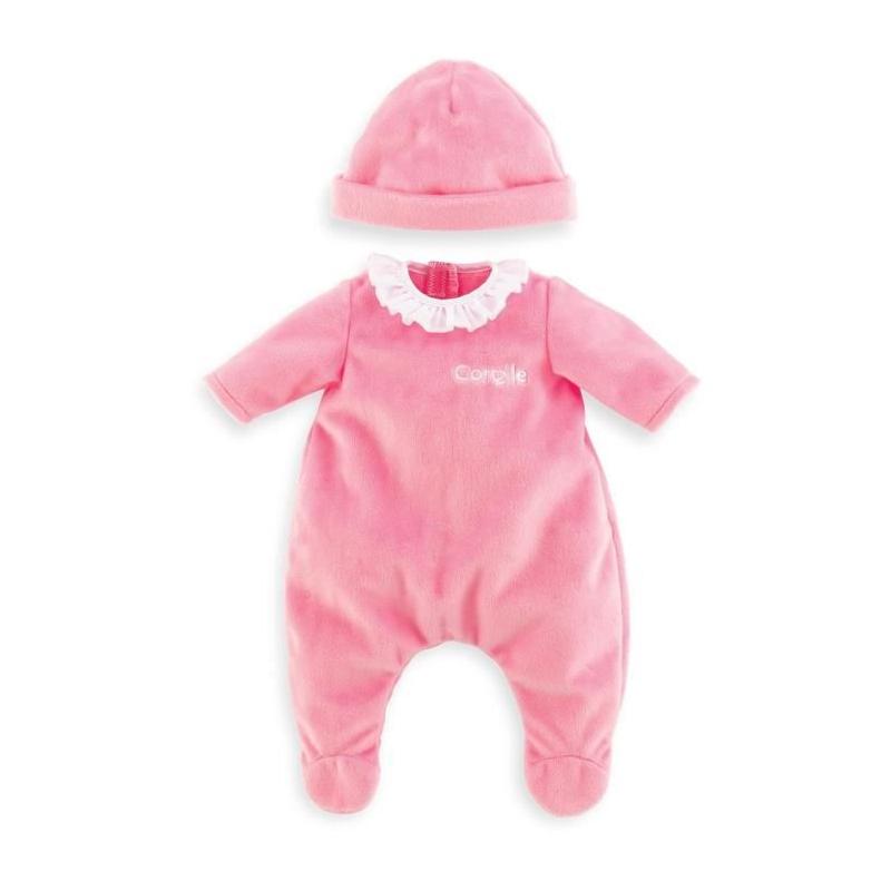 Pyjama Rose et Bonnet pour Poupon 36cm - COROLLE