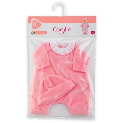 Pyjama Rose et Bonnet pour Poupon 36cm - COROLLE
