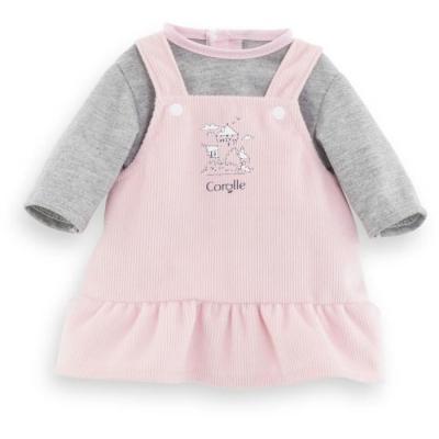 Ensemble Robe et T-Shirt Bords de Loire - COROLLE - Pour Poupon 36cm