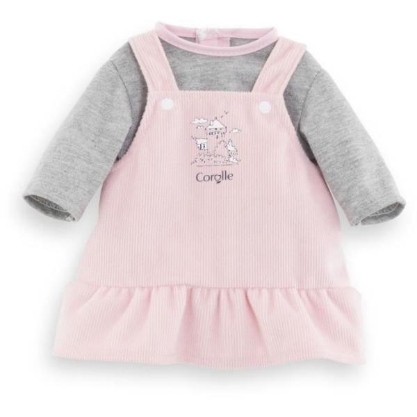 Robe et T-Shirt Bords de Loire - COROLLE - Vetements - Pour Poupon 36cm- Des 2 ans