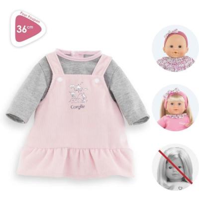 Ensemble Robe et T-Shirt Bords de Loire - COROLLE - Pour Poupon 36cm