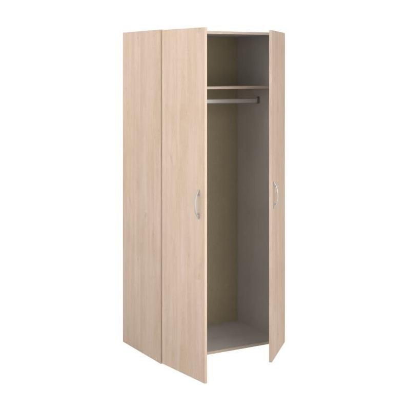 Armoire chambre EASY LIFE Chene 2 portes PARISOT
