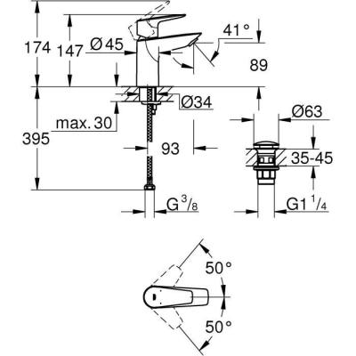 Mitigeur Lavabo GROHE - Design Élégant - Facile à Installer