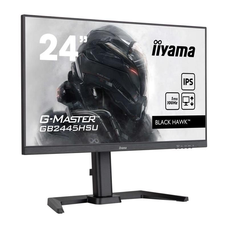 Écran IIYAMA GB2445HSU-B2 - FHD 23,8" IPS 100Hz - Noir