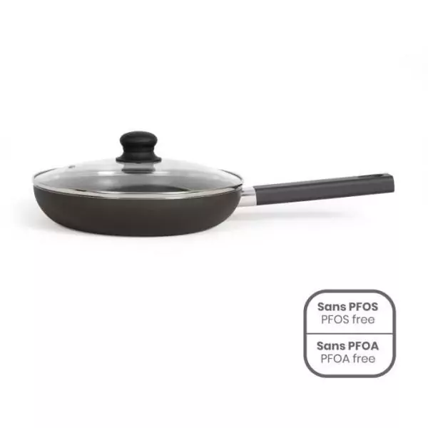 Sauteuse 26 cm - LIVOO - MEP153N - Antiadhésif sans PFOA ni PFOS - Manche silicone - Tous feux dont induction