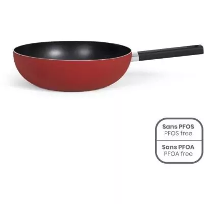 Wok Premier Chef 32 cm - Antiadhésif sans PFOA ni PFOS