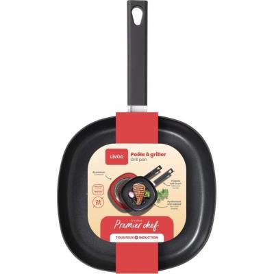Poêle antiadhésive Grillette Livoo - 24 cm