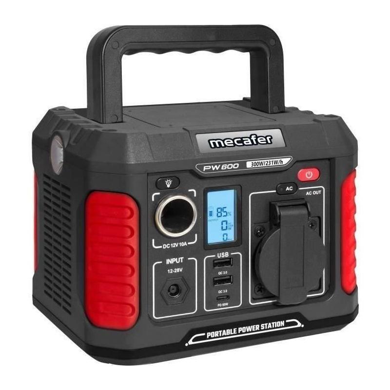 Station d'énergie MECAFER 600W - PW600 | Compact et Puissant