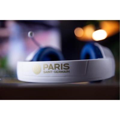 Casque gaming filaire KONIX - Micro 45° - Blanc et bleu