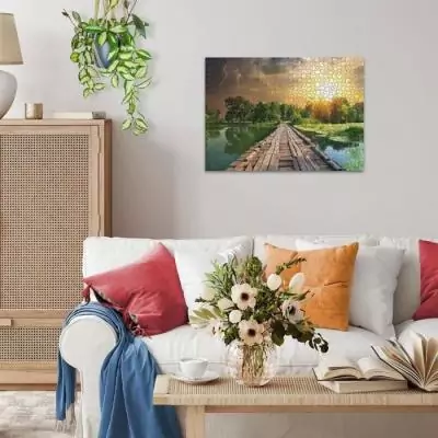 Puzzle 1000 pièces Lumiere mystique, divertissement pour adultes et enfants