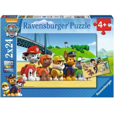 Puzzles Chiens héroiques Pat' Patrouille 2x24 pièces - Pour enfants dès 4 ans