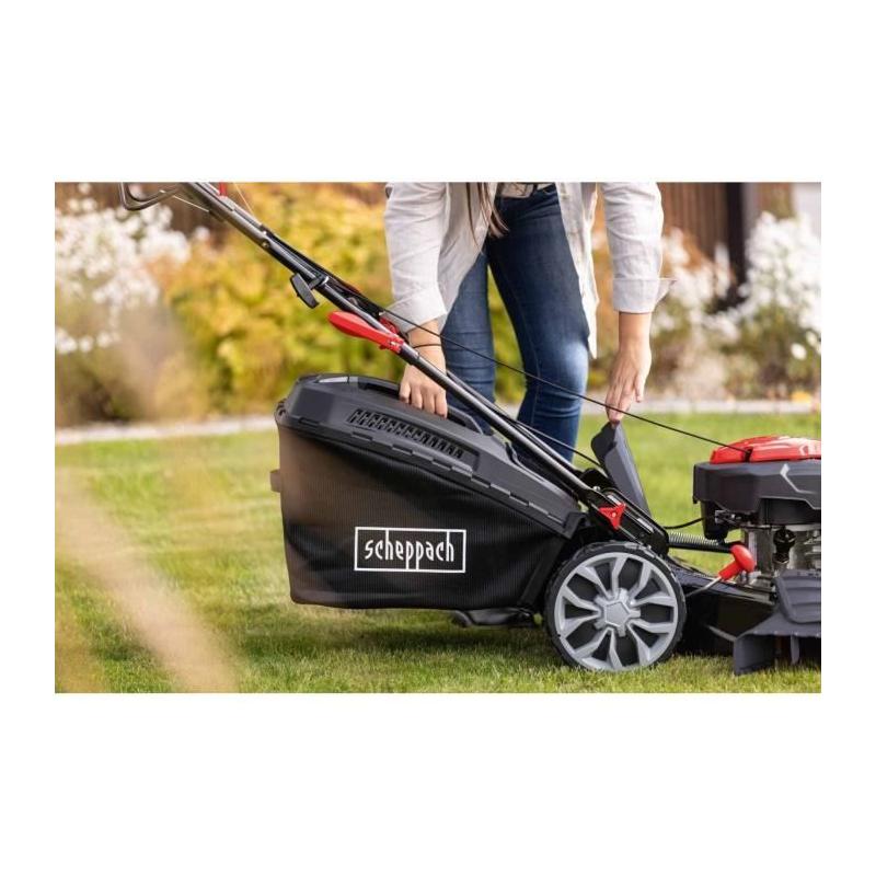 La tondeuse thermique autotractée PML53-225S de la marque SCHEPPACH est un outil puissant et efficace pour entretenir votre jard