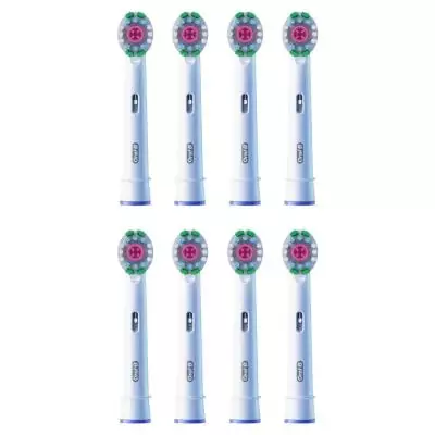 Oral-B 3D White 8 pièce(s) Blanc