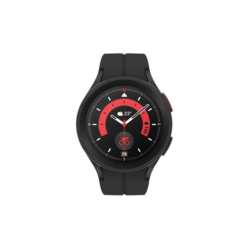 Samsung Galaxy Watch5 Pro 3,56 cm (1.4") OLED 45 mm Numérique 450 x 450 pixels Écran tactile 4G Noir Wifi GPS (satellite)