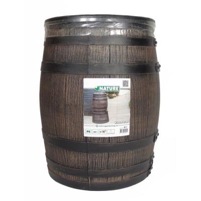 Récupérateur d'eau en forme de barrique - Nature - 50L - PE rotomoulé