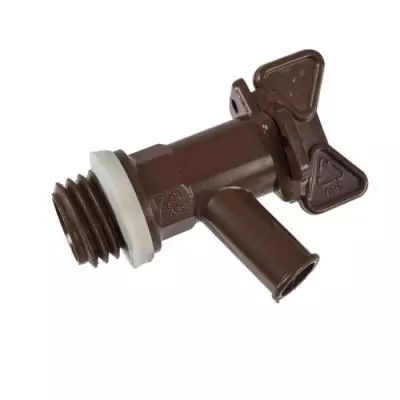 Récupérateur d'eau en forme de barrique - Nature - 50L - PE rotomoulé