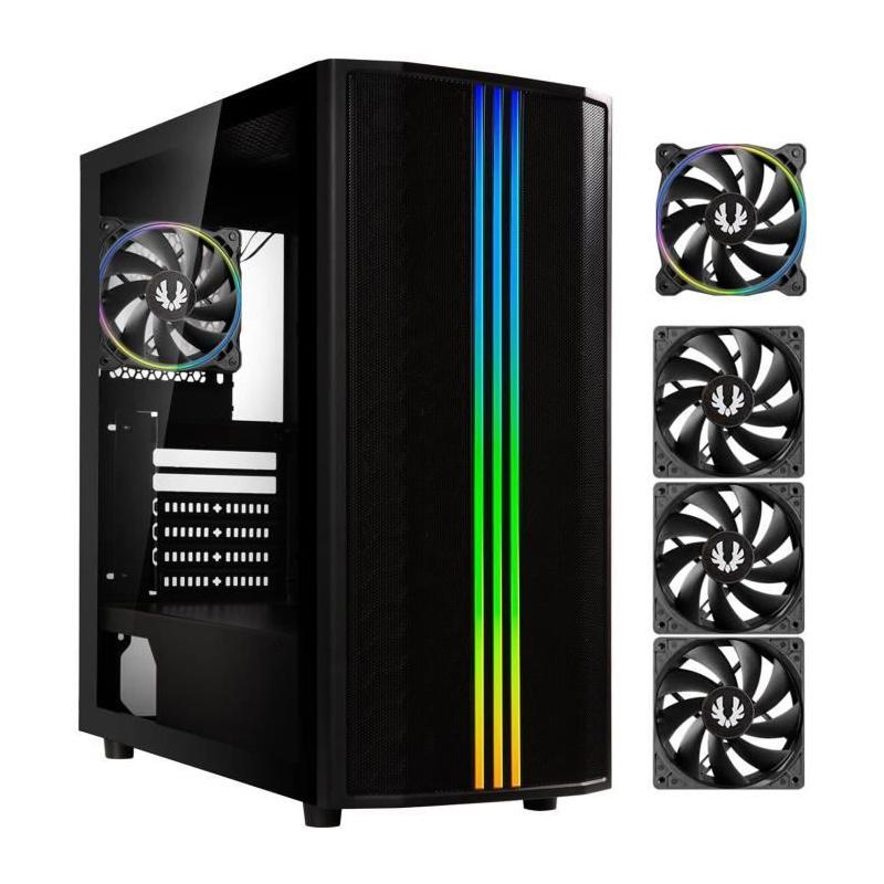 Boitier PC sans alimentation - BITFENIX Saber Mesh (Noir) - Moyen tour - ATX - Dimensions compactes