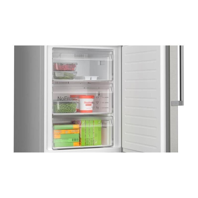 Réfrigérateur combiné BOSCH KGN39AIBT SER6 - No Frost - 363 L - inox