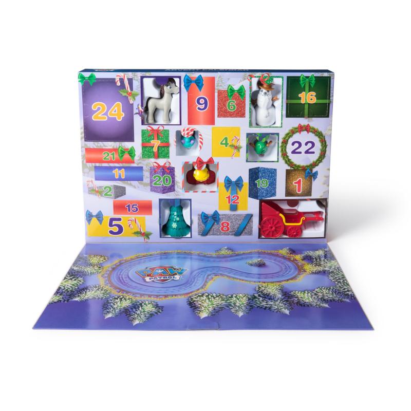 PAW Patrol - Pat Patrouille - Calendrier de l'Avent Pat Patrouille 2024 - Calendrier de L'Avent Noël 24 Surprises, Figurines Et