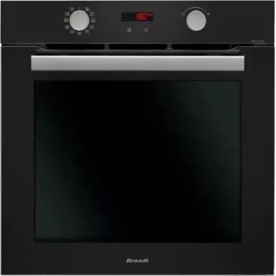 Four encastrable pyrolyse BRANDT BXP5559B - Noir - Multifonction - Porte froide